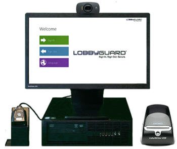 A CGI of a desktop system with the SMB’s website open on the screen